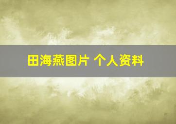 田海燕图片 个人资料